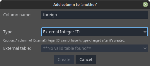 Database - Foreign Key No Valid Outer Table