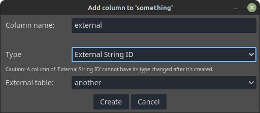 Database - Add External ID