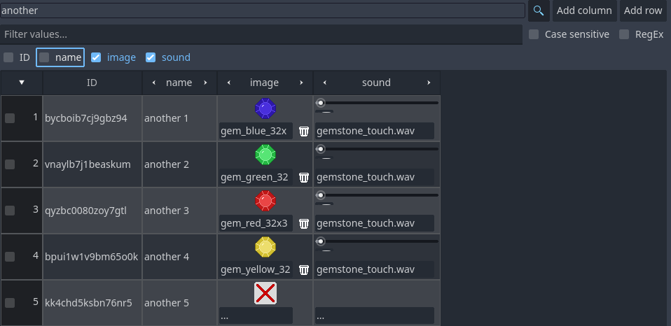 Database - Row FIlter