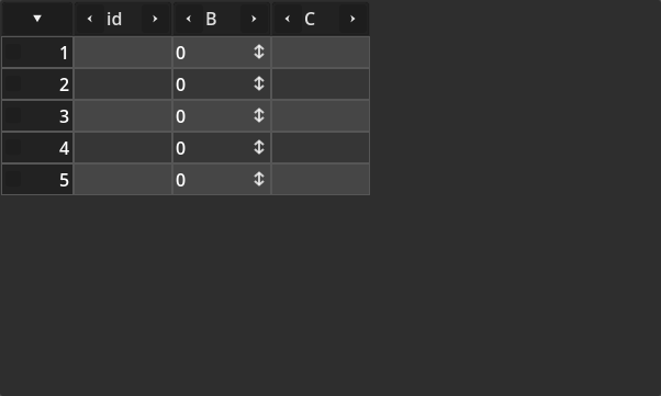 TabularBox - Integer Cells