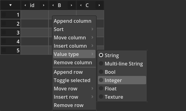 TabularBox - Value Type Change