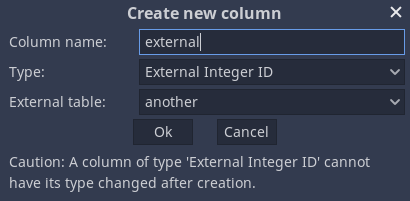 Add New Column - External ID