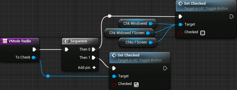 UISettings VModeRadio