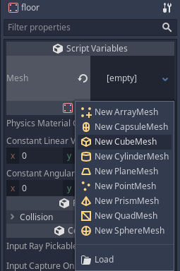 Create New Cube Mesh